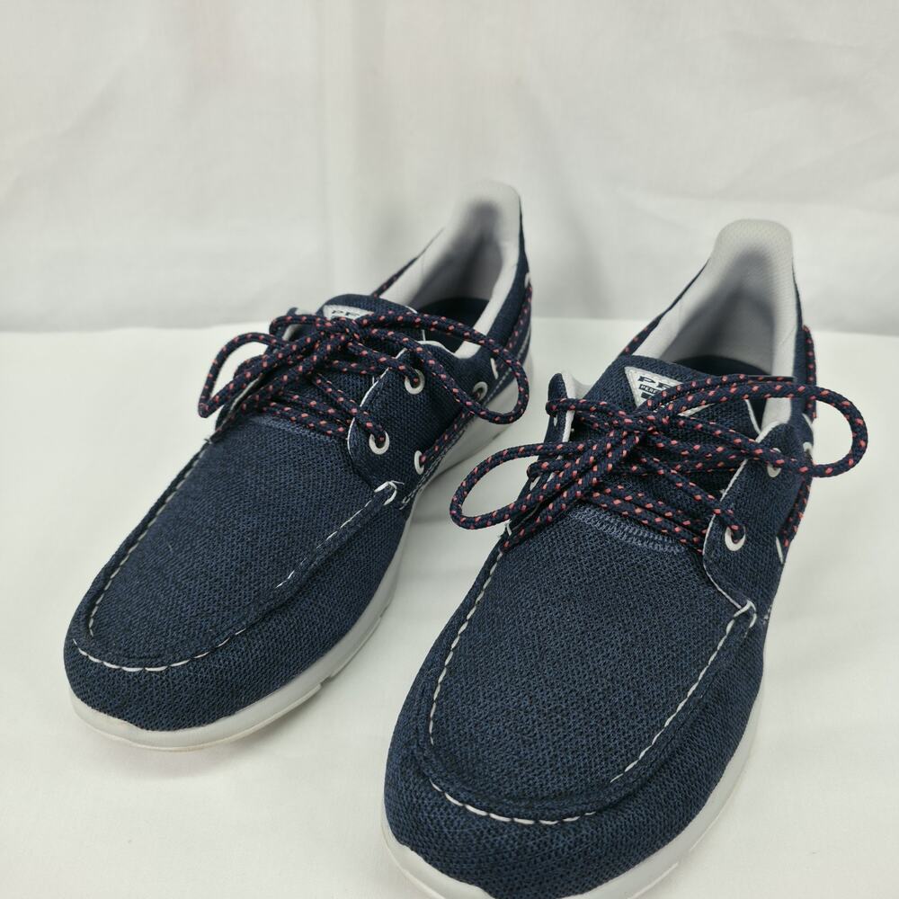 Columbia PFG Delray Mens 10.5 Navy Boat Shoes Lace Up Casual Deck Comfort